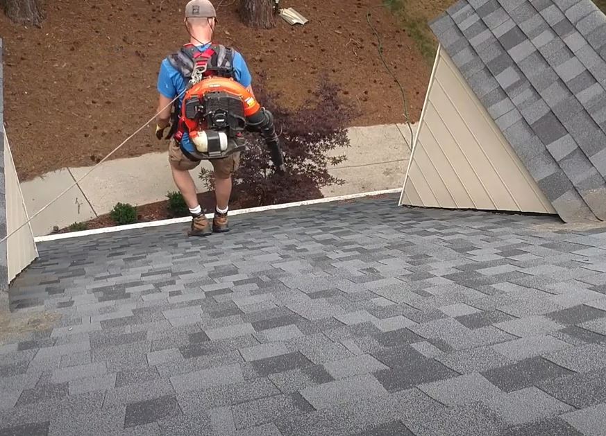 Roof Blow-off gutters